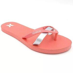 "NWT" Hurley Women Flip Flop Thong Sandals Brave Size US‎ 9M Brave Floral